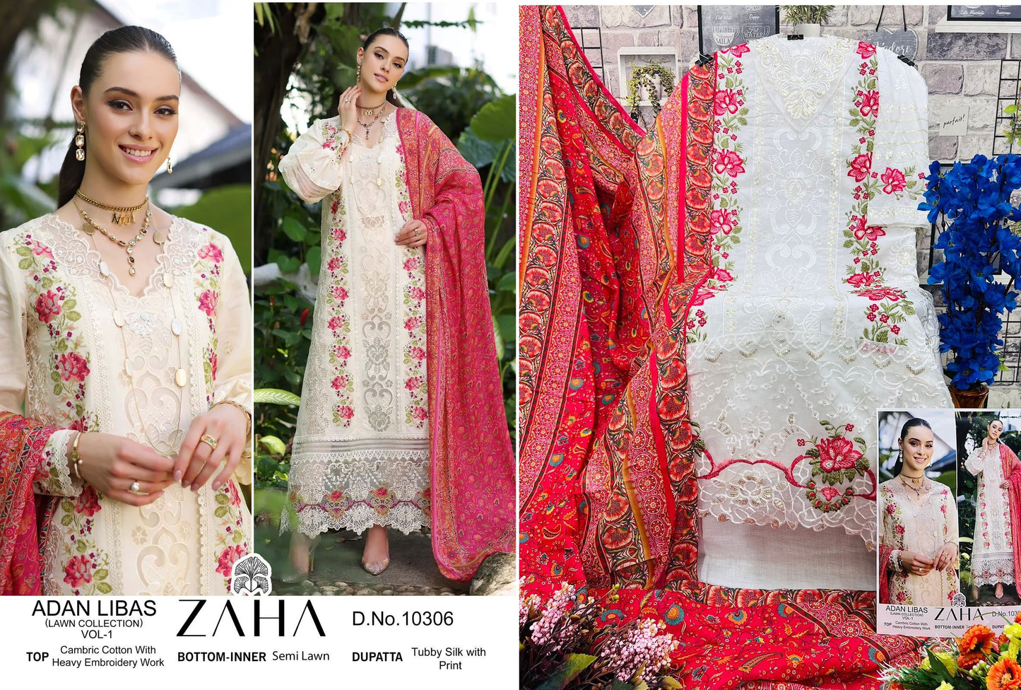 10306 Adan Libas Zaha Pakistani Salwar Suits