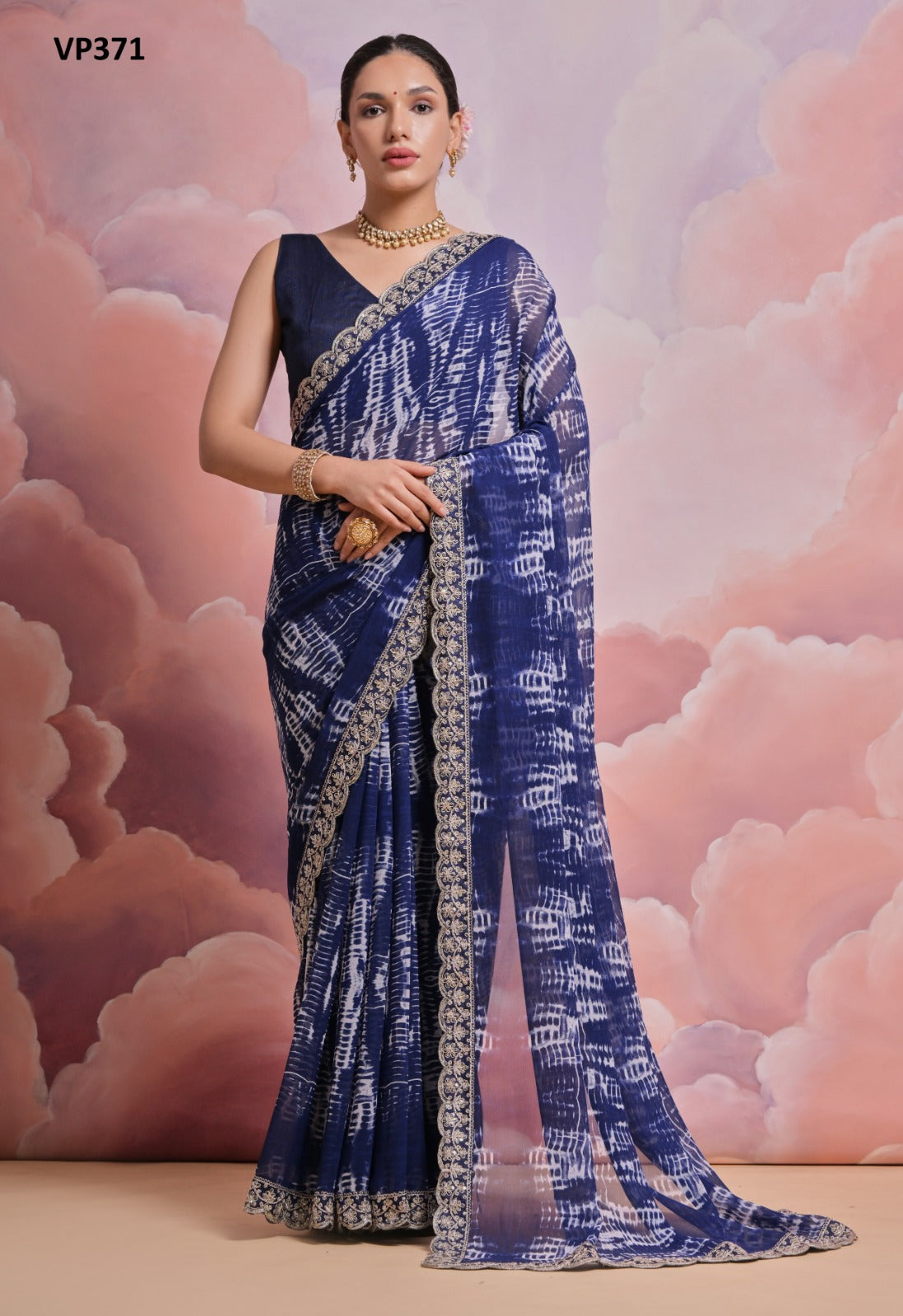 Vp371 Amrut Fashion Berry Sarees