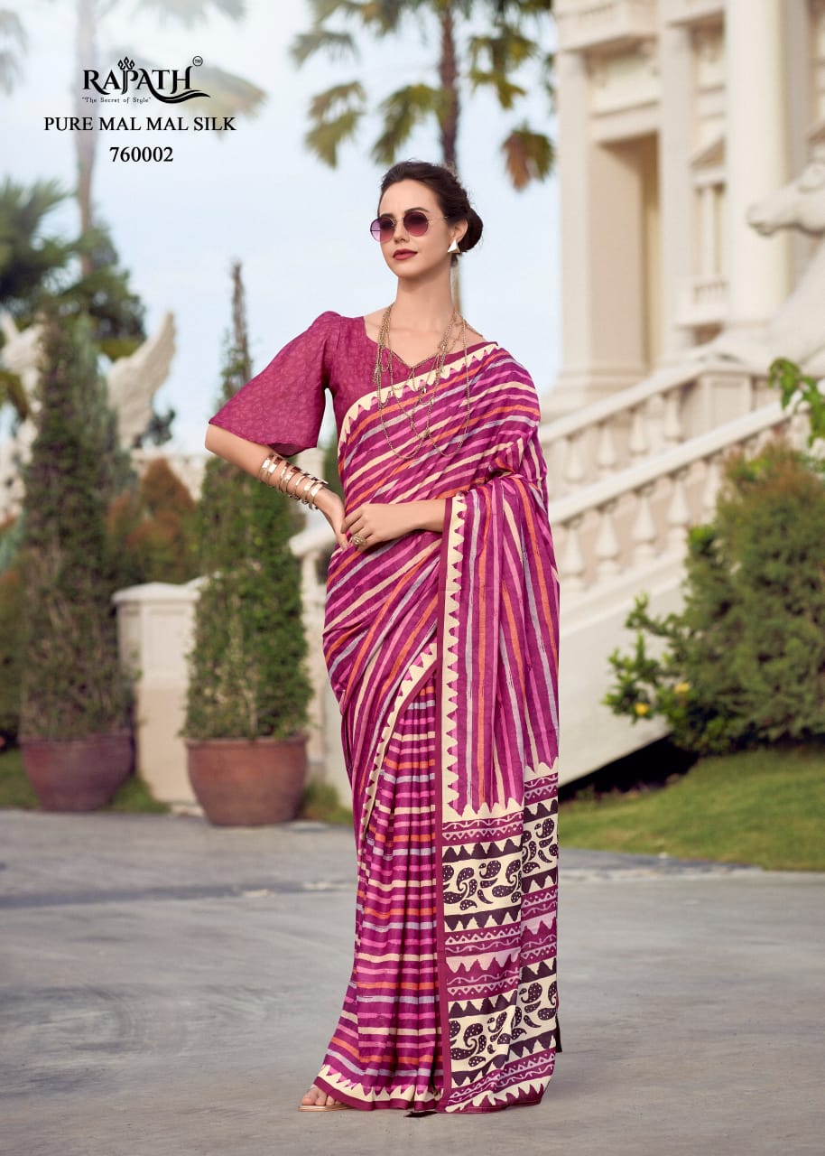 760002 Resham Rajpath Sarees