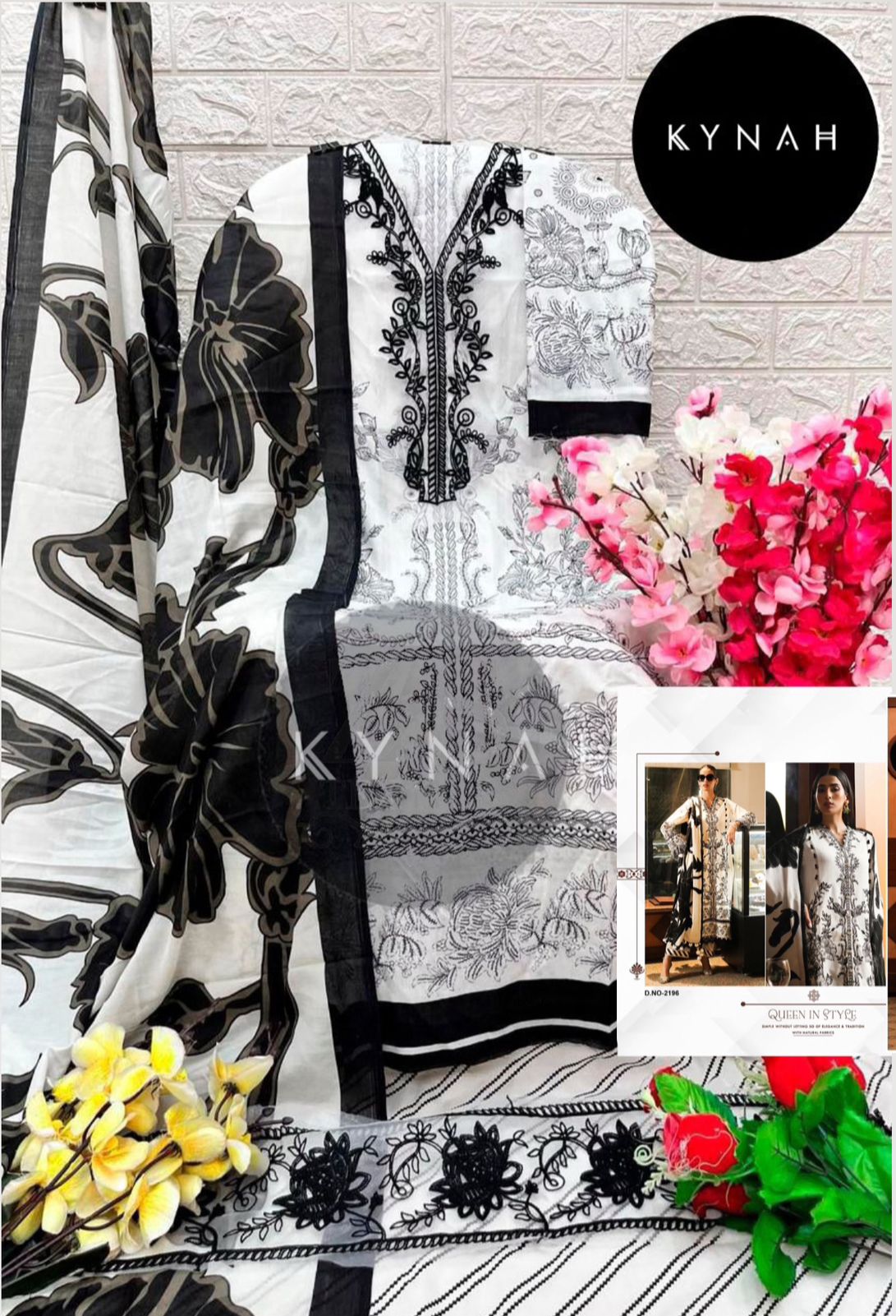 2196 Kynah Lawn Pakistani Patch Suits