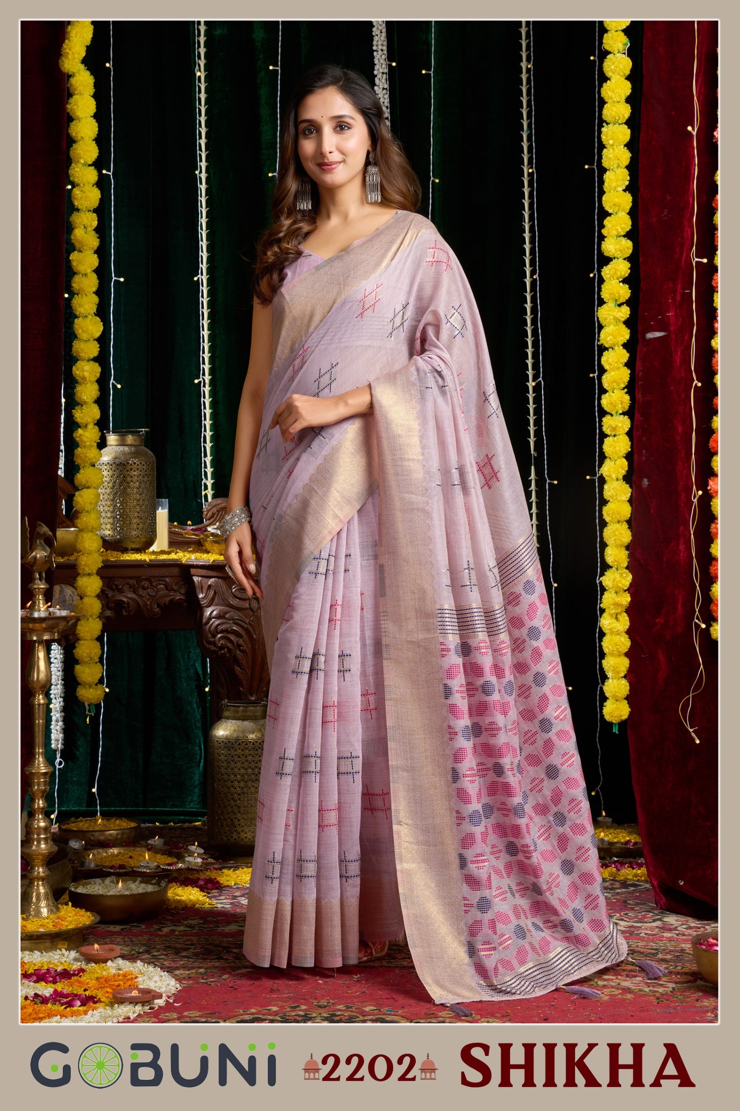 2202 Shikha Gobuni Soft Cotton Sarees