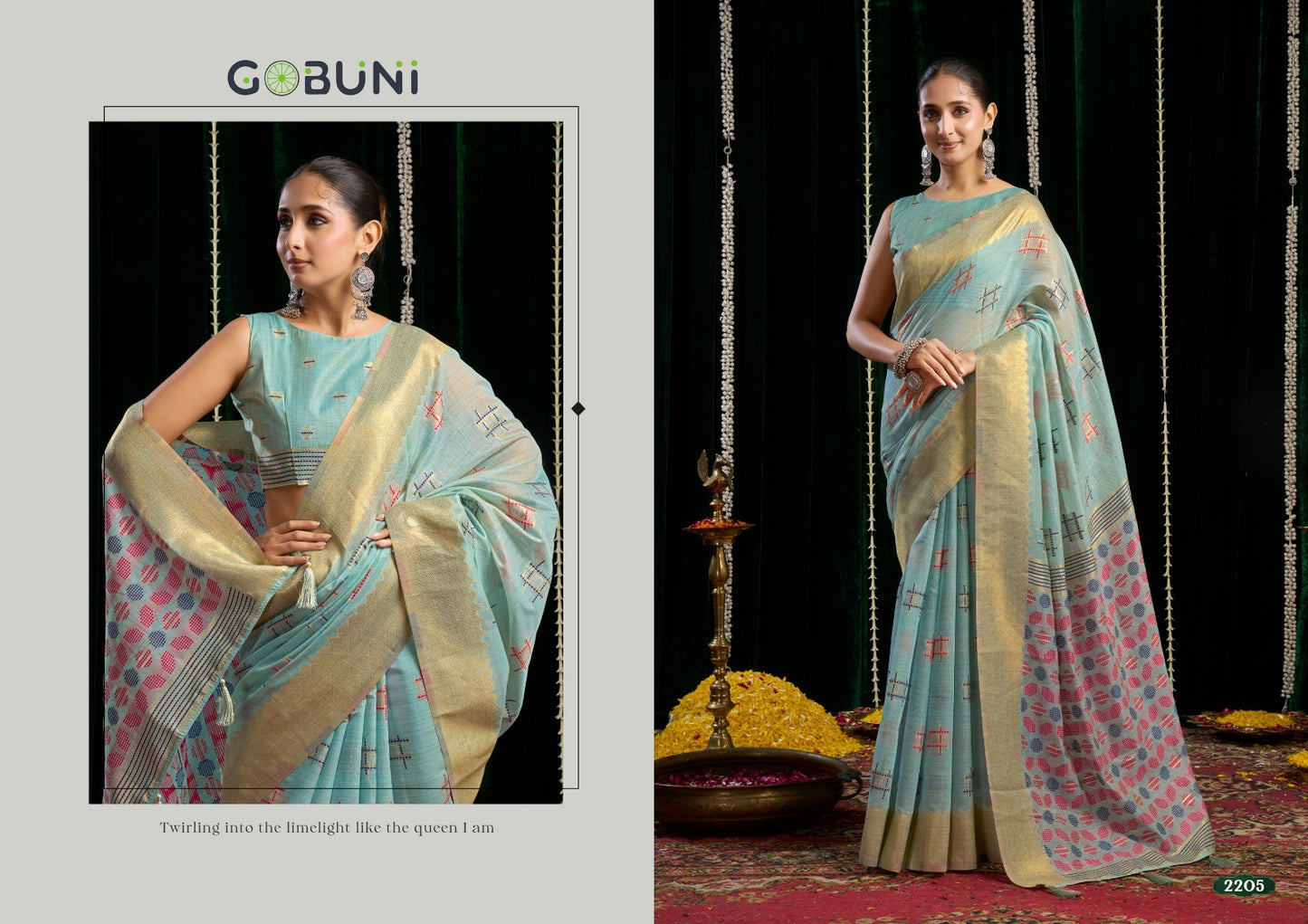 2205 Shikha Gobuni Soft Cotton Sarees