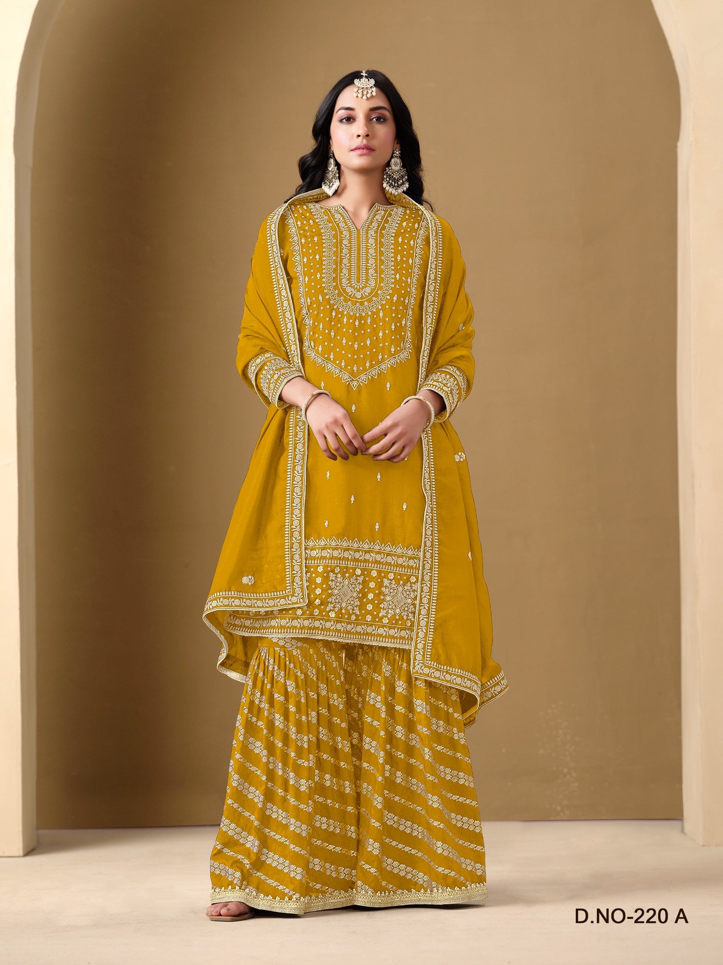 220A Aanaya Vol 220 Dani Creation Art Silk Pakistani Readymade Suits