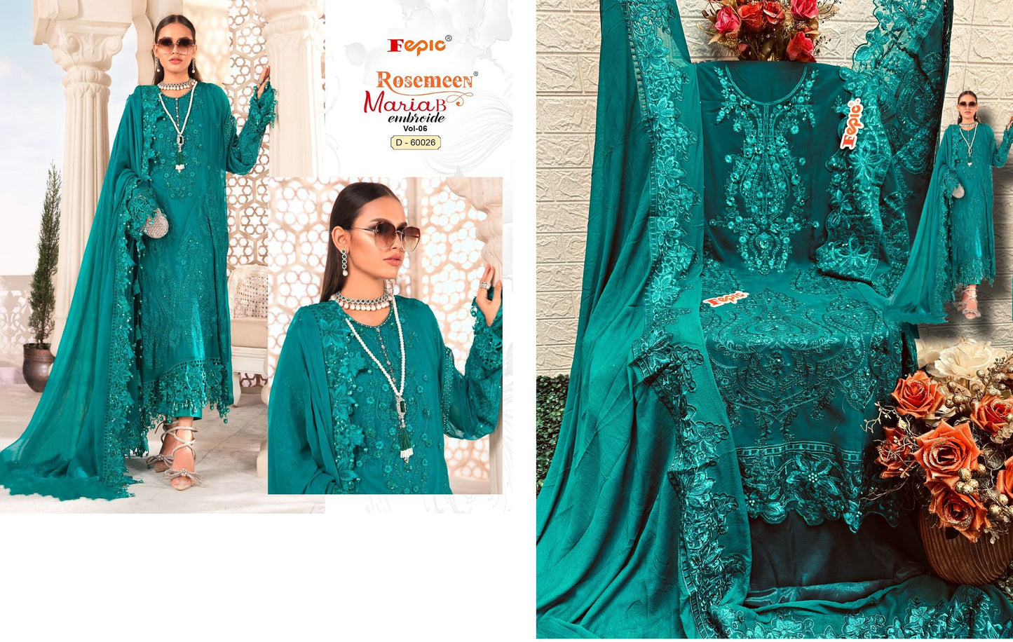 D-60026 Rosemeen Fepic Pakistani Salwar Suits