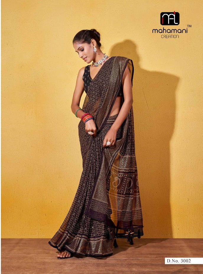 3002 Ankita Vol 3 Mahamani Creation Sarees