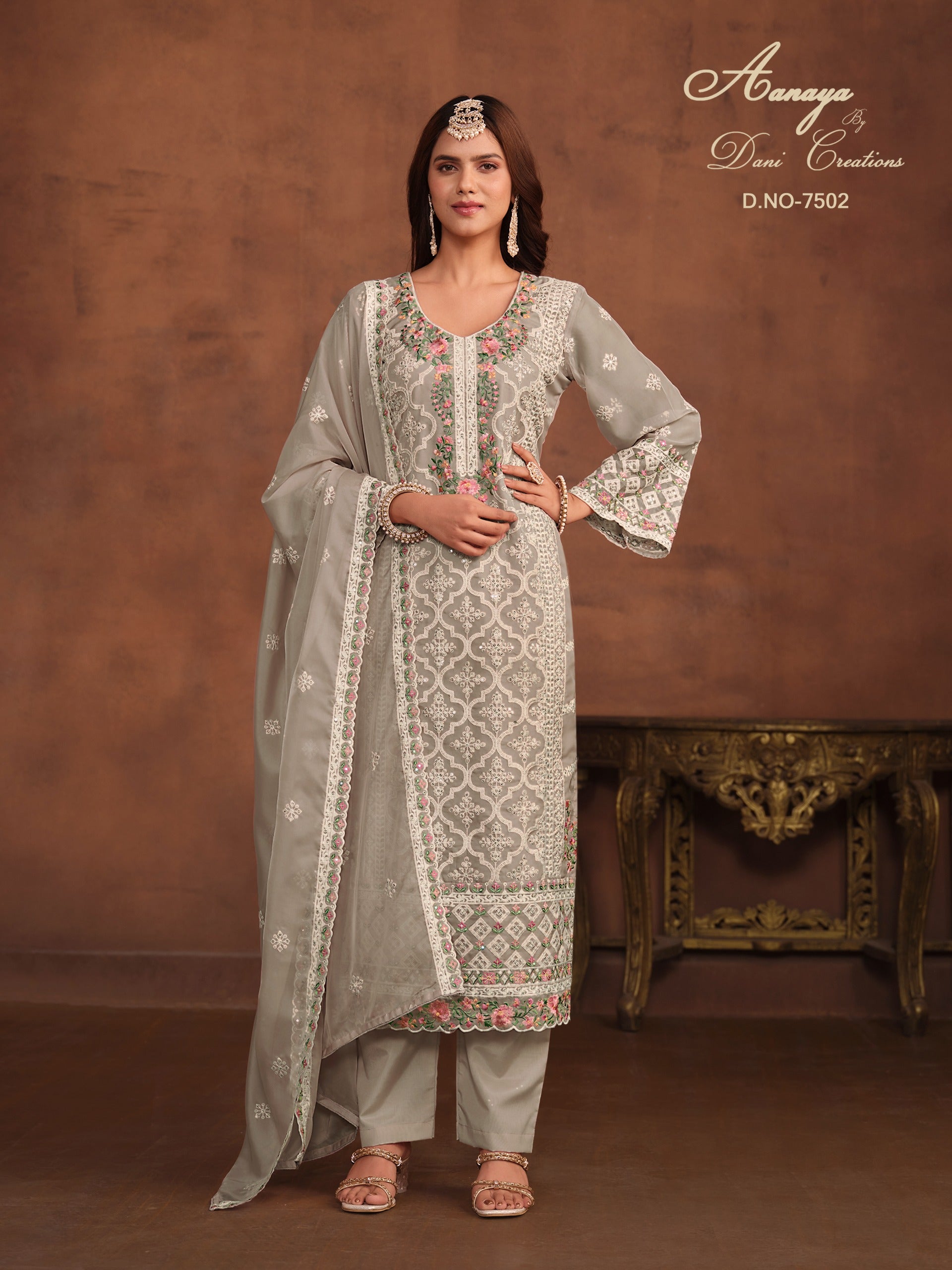 7502 Aanaya Vol 175 Dani Creation Unstitched Suits