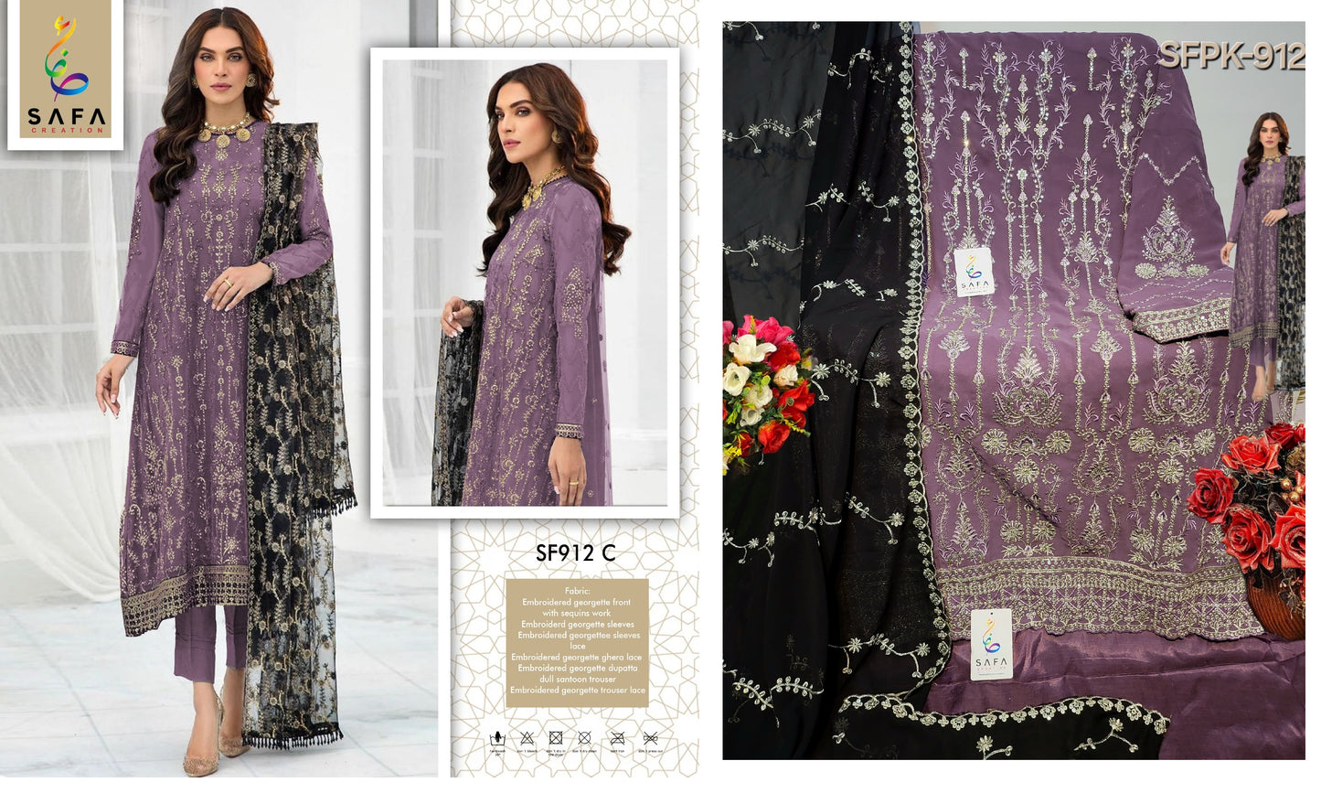 912C Safa Creation Pakistani Salwar Suits