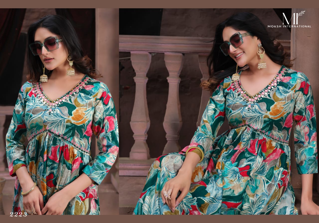 2223 Alia Vol 2 Moksh Naira Cut Readymade Suits