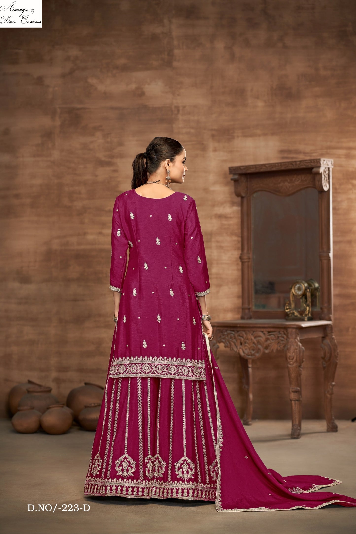 223D Aanaya Vol 223 Dani Creation Chinon Silk Pakistani Salwar Suits