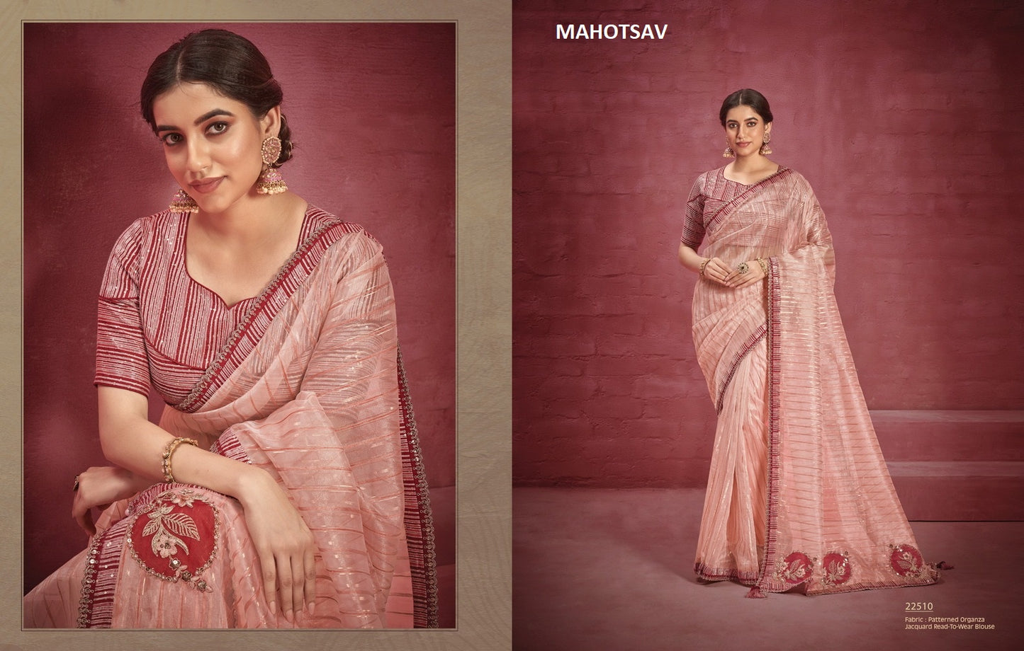 22510 Nurvi Mahotsav Embroiderey Sarees