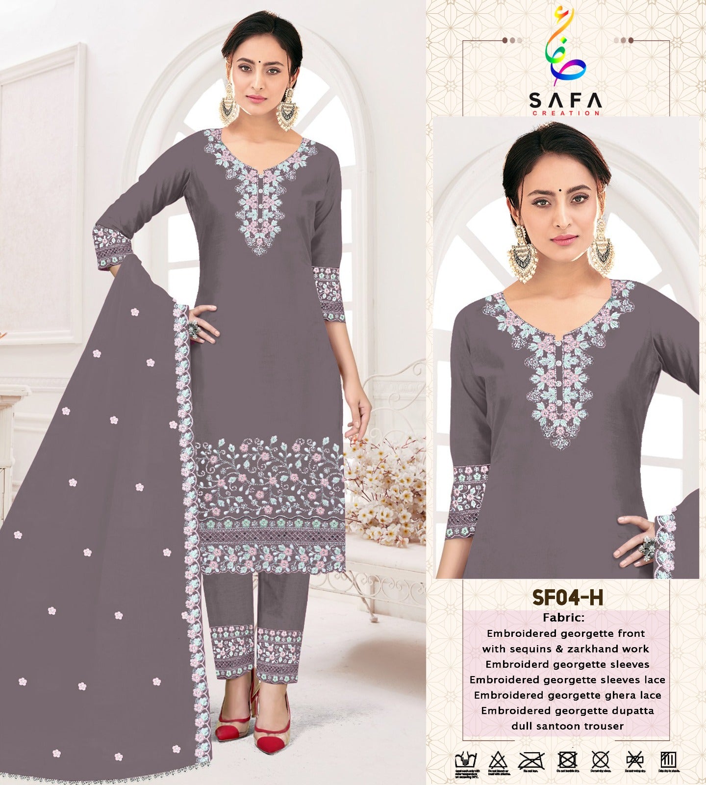 Sf-04F Safa Creation Pakistani Readymade Suits