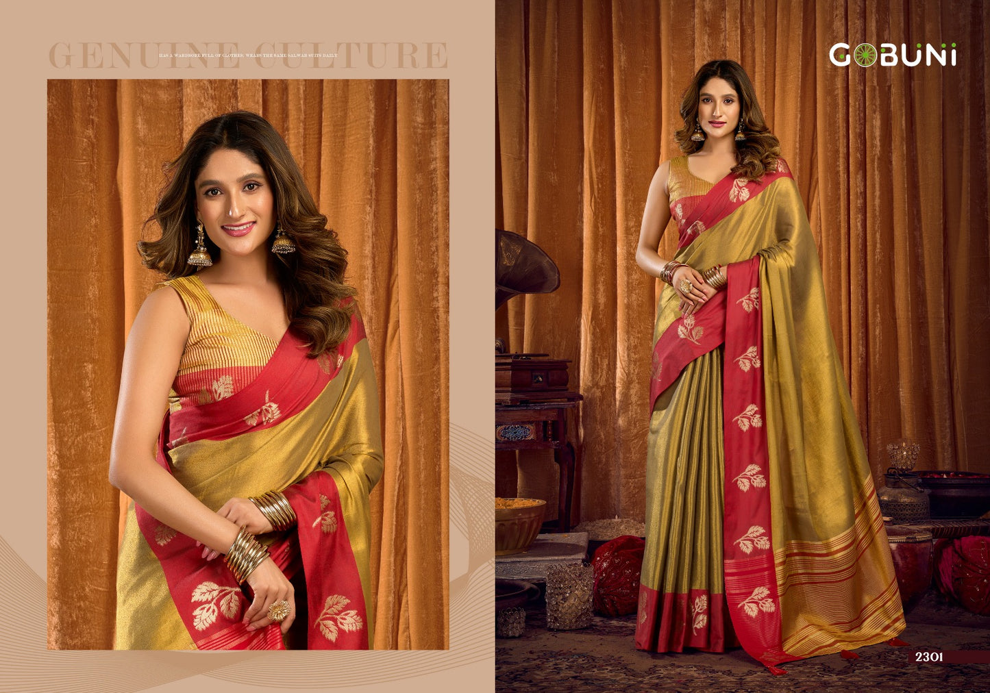 2301 Sumathi Gobuni Soft Tissue Sarees