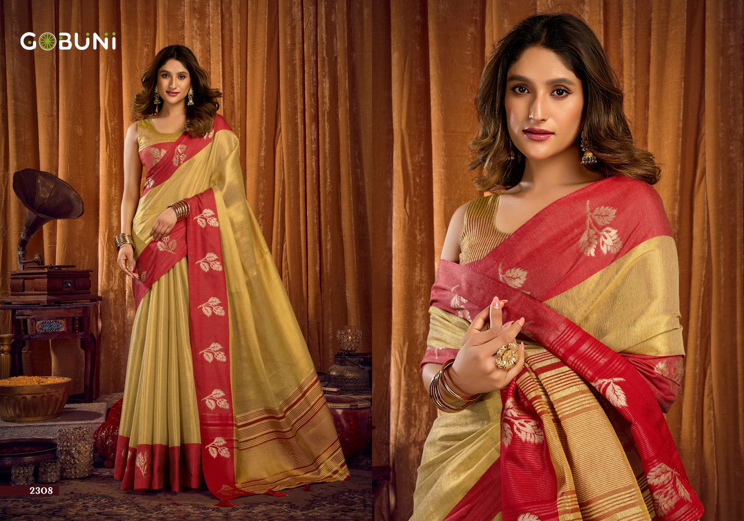 2308 Sumathi Gobuni Soft Tissue Sarees