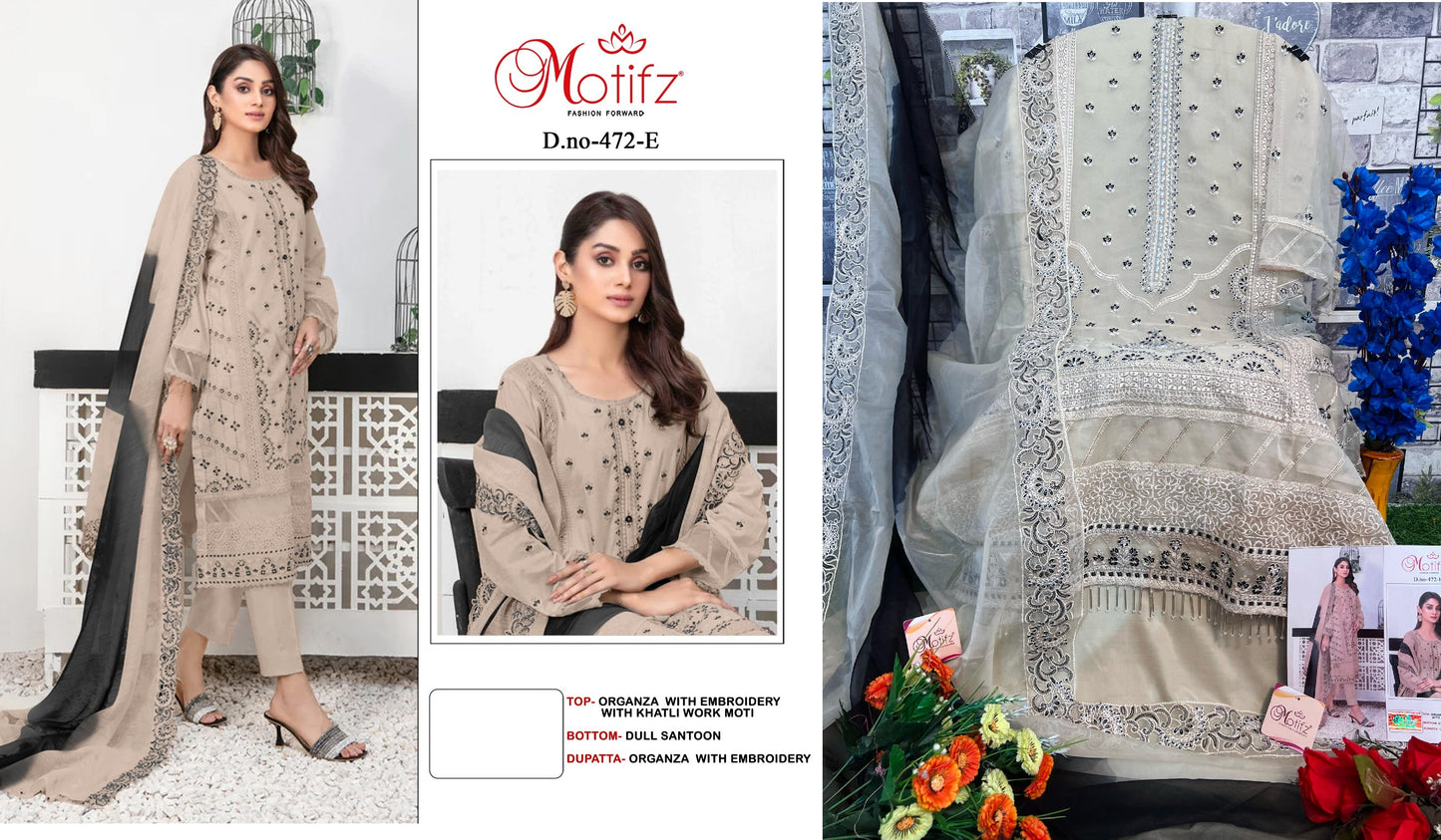 472E Motifz Pakistani Salwar Suits
