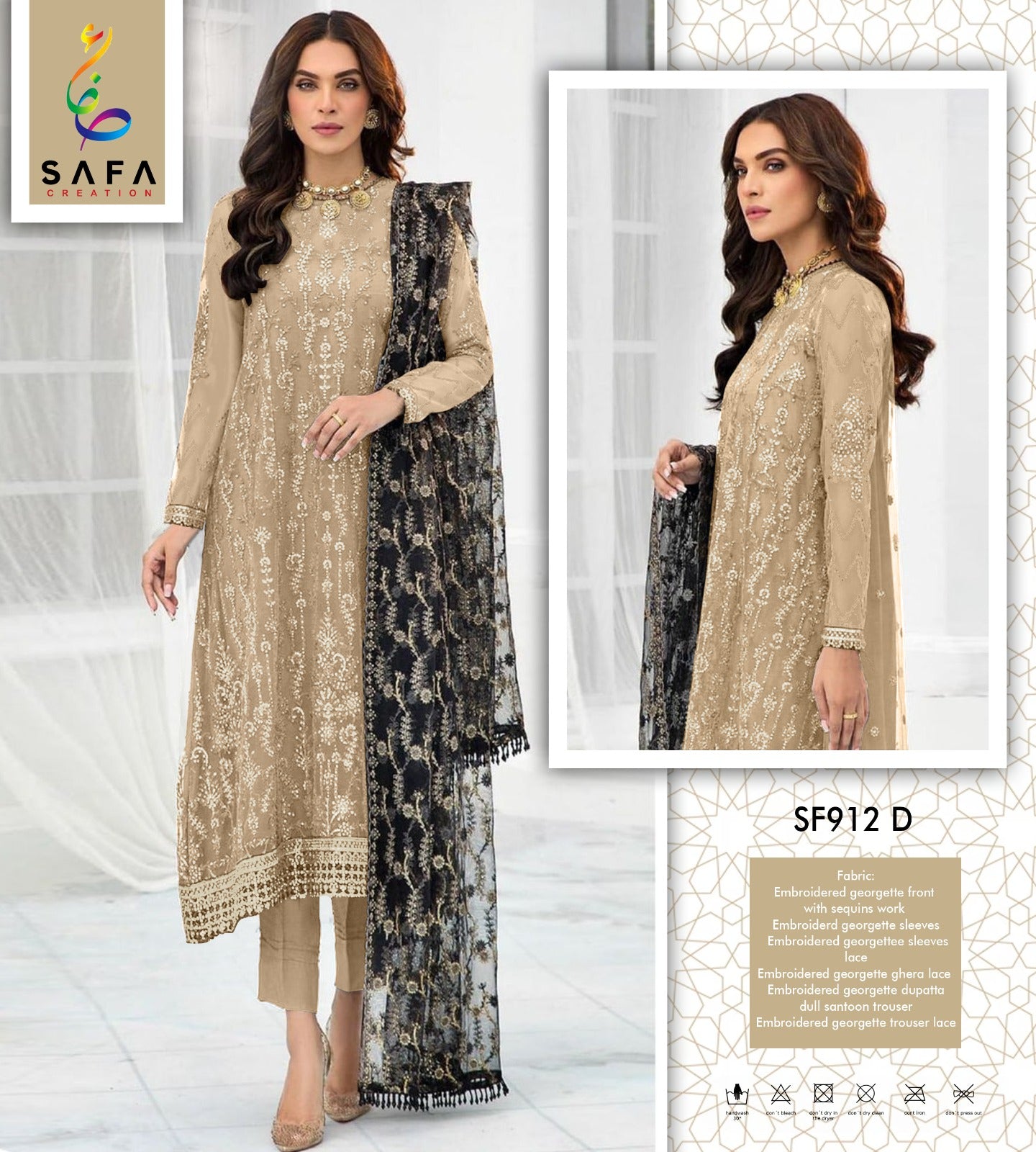 912D Safa Creation Pakistani Salwar Suits