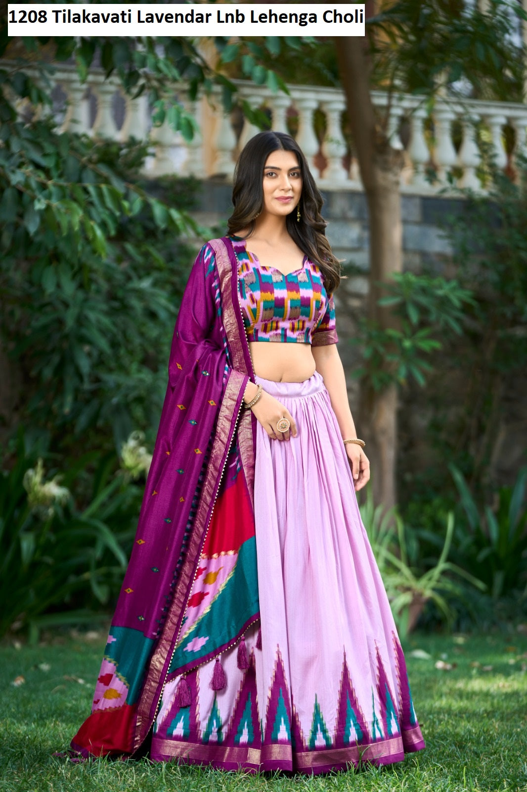 1208 Tilakavati Lavendar Lnb Lehenga Choli
