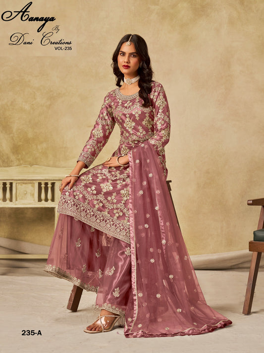 235-A Aanaya Vol-235 Dani Creation Embroidery Unstitched Suits