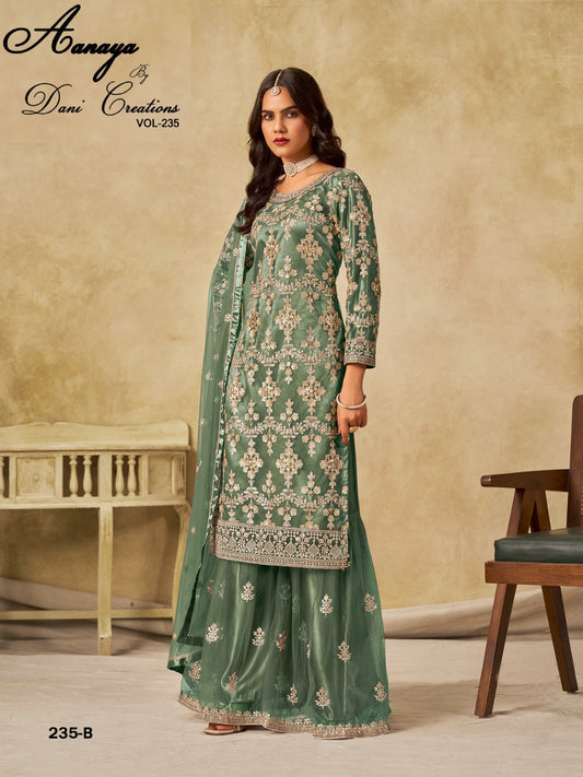 235-B Aanaya Vol-235 Dani Creation Embroidery Unstitched Suits