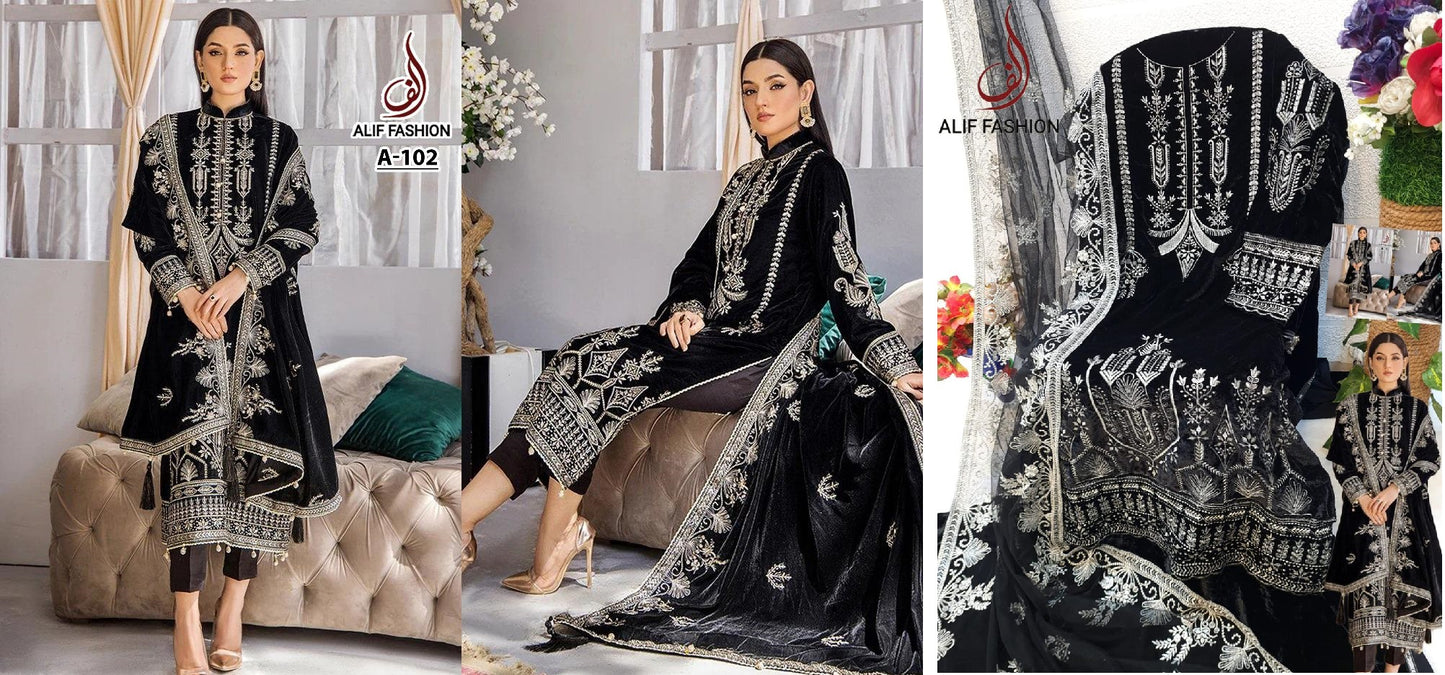 A-102 Alif Fashion Pakistani Salwar Suits