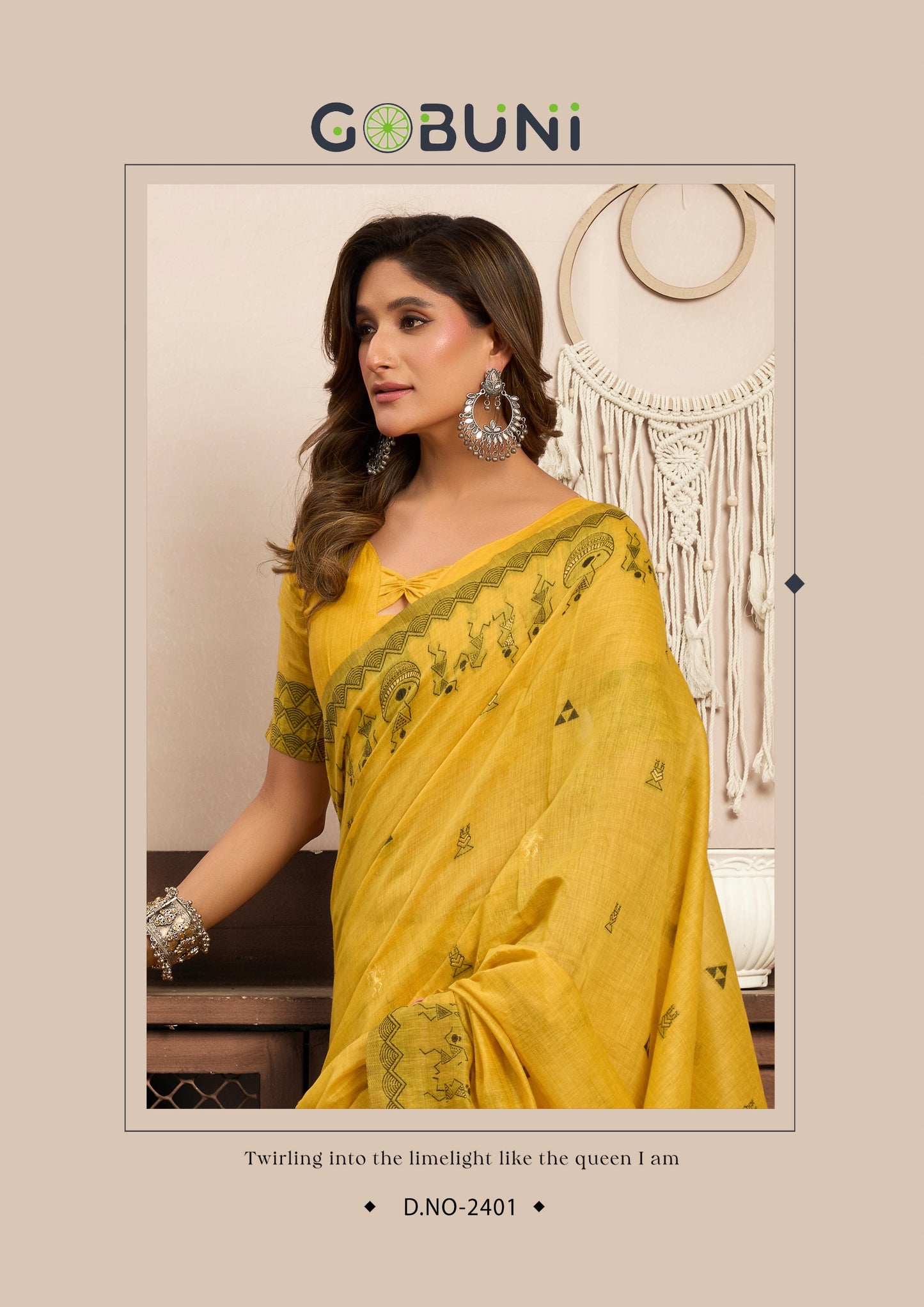 2401 Sowmya Gobuni Modal Sarees