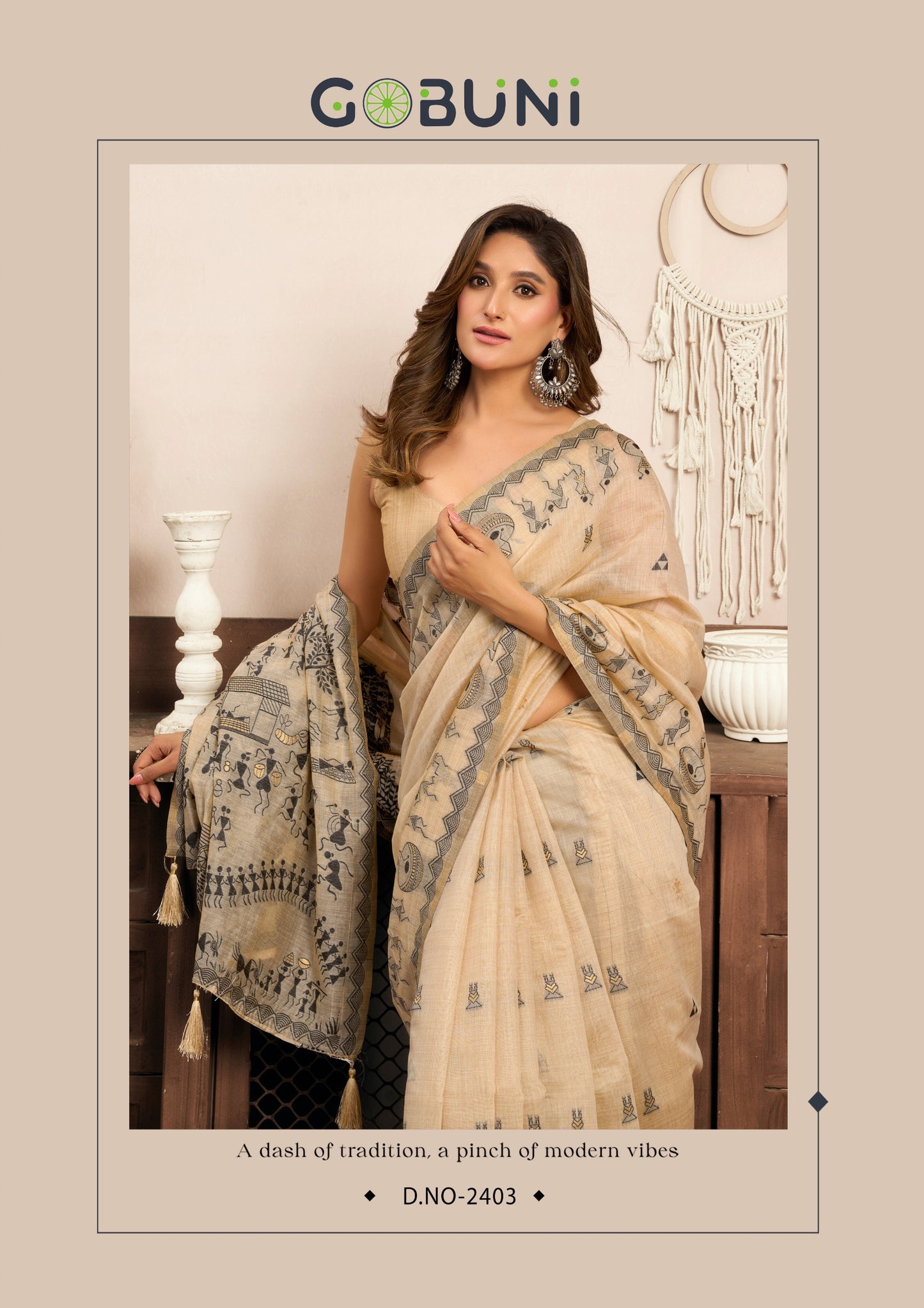 2403 Sowmya Gobuni Modal Sarees