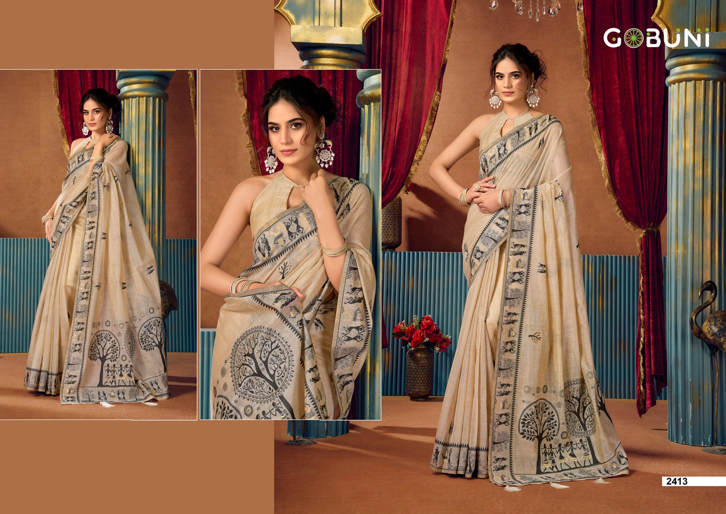 2413 Sowmya Vol 2 Gobuni Modal Sarees