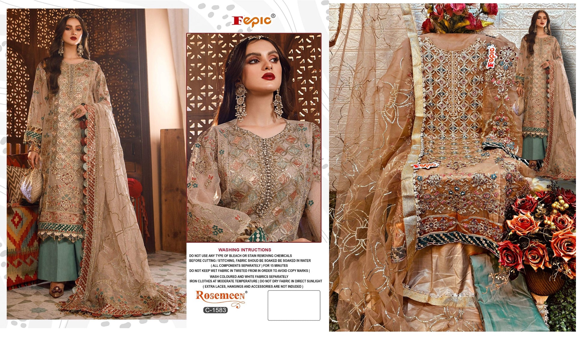 C-1583 Rosemeen Fepic Pakistani Salwar Suits