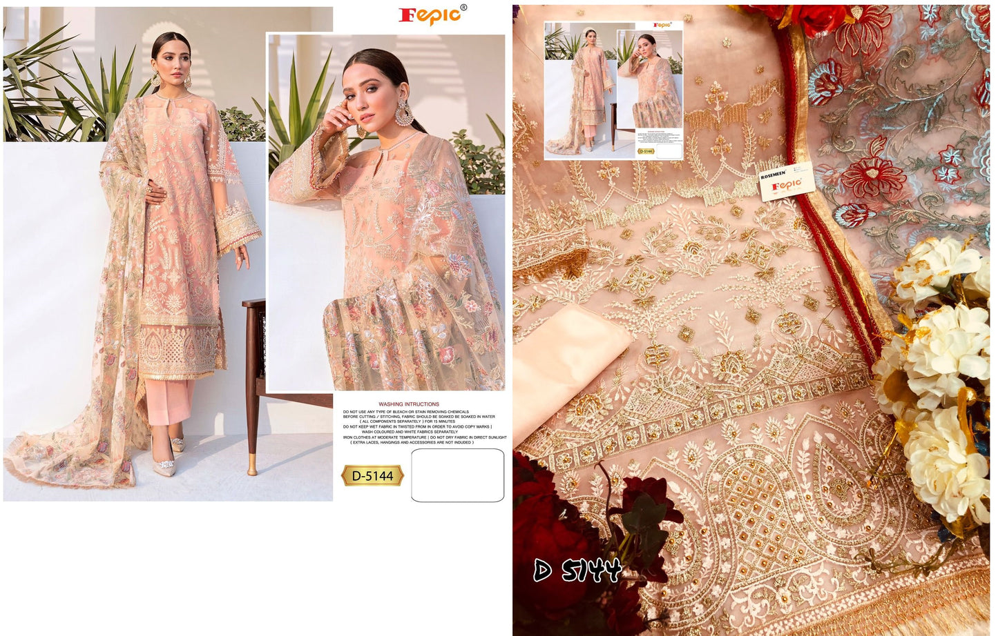 D-5144 Rosemeen Fepic Pakistani Salwar Suits