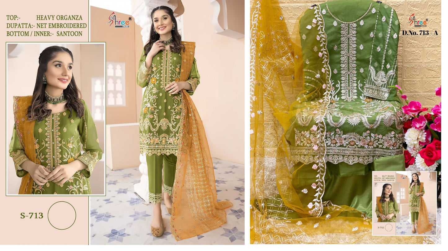 S-713 Shree Fabs Pakistani Salwar Suits