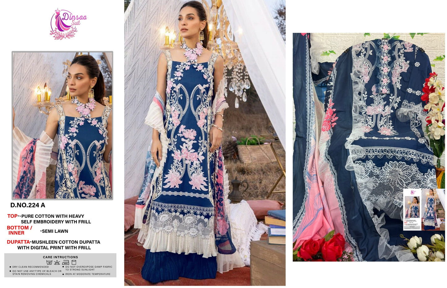 224A Dinsaa Suit Pakistani Salwar Suits