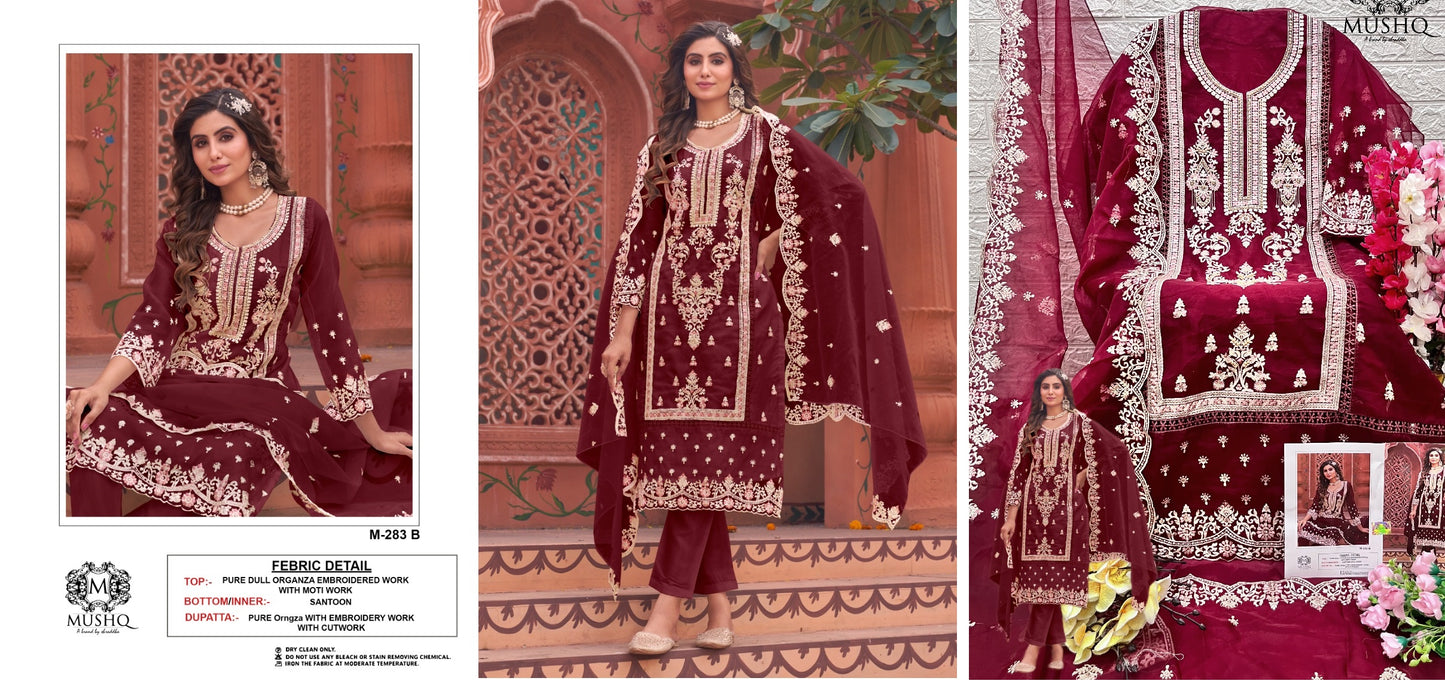 283B Mushq Pakistani Salwar Suits