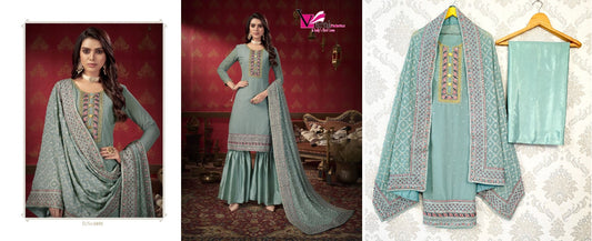 1401 Zeeya Erina Varni Fabrics Unstitched Suits