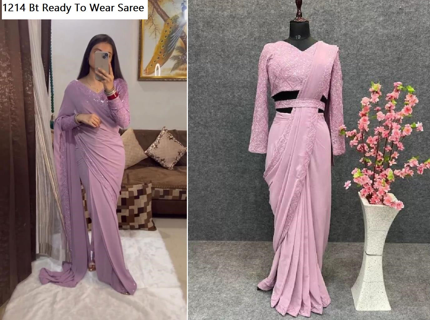 1214 Bt Ready To Wear Saree