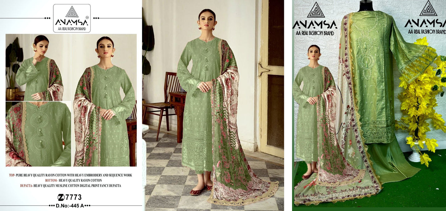 445A Anamsa Pakistani Salwar Suits