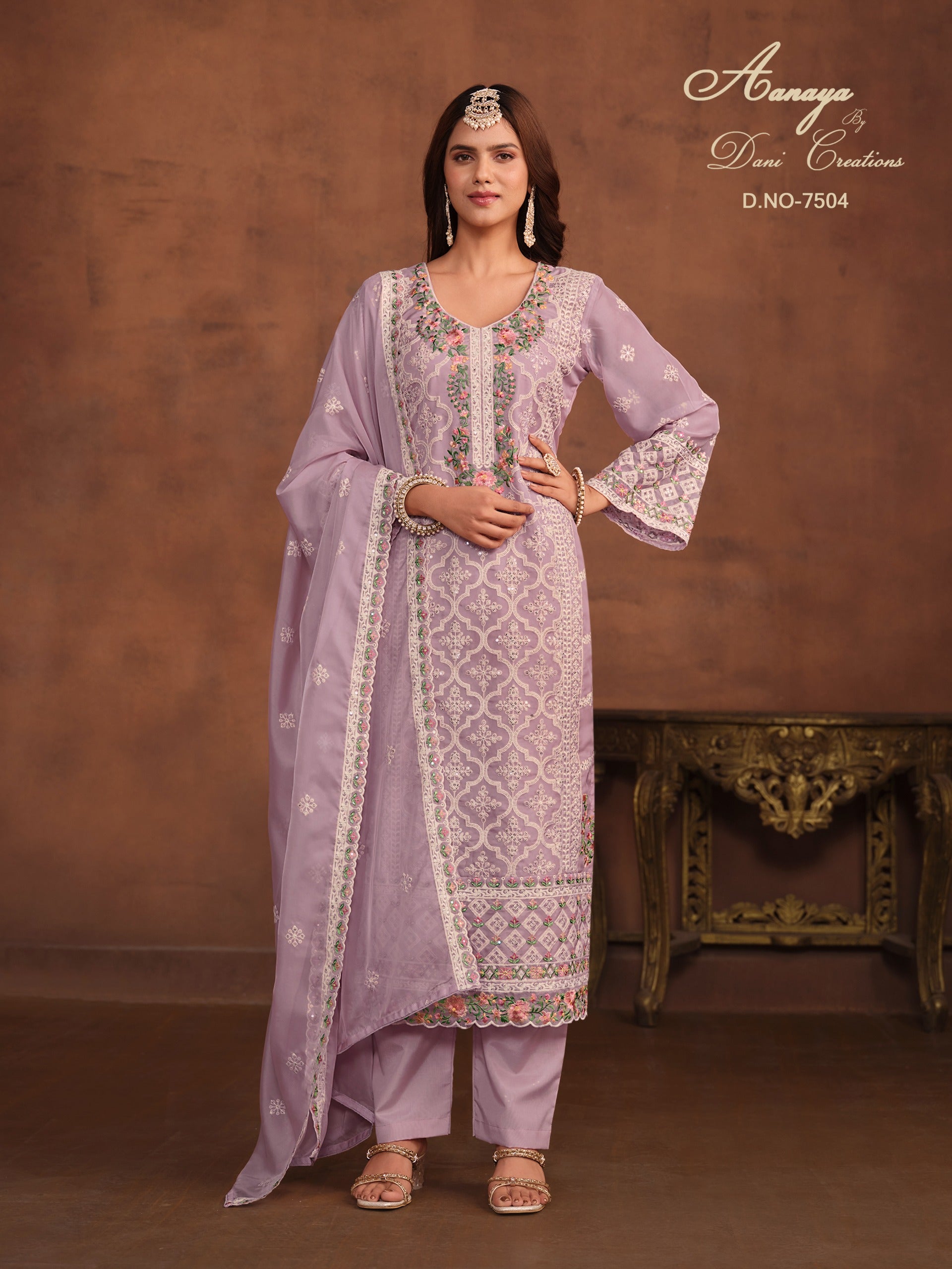 7504 Aanaya Vol 175 Dani Creation Unstitched Suits