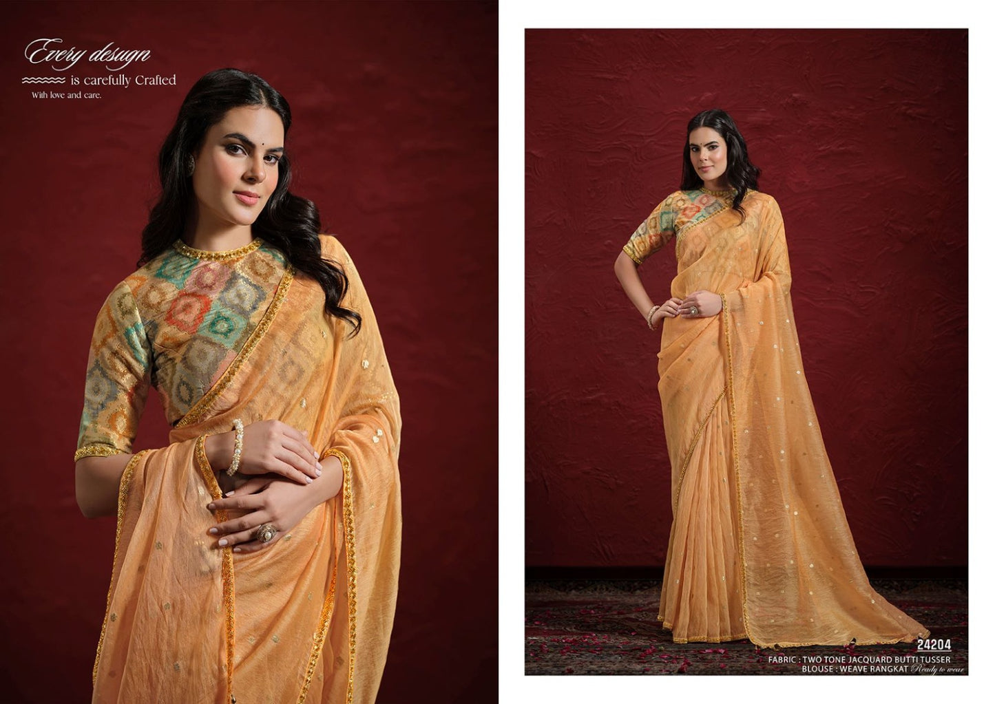 24204 Moh-Manthan Mahotsav Jacquard Sarees