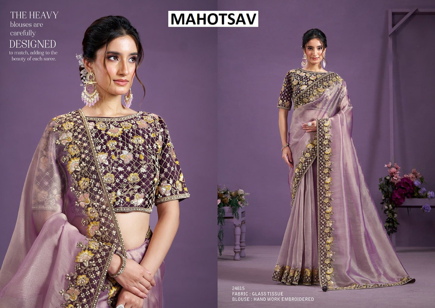 24815 Moh-Manthan Advaya Mahotsav Handwork Sarees