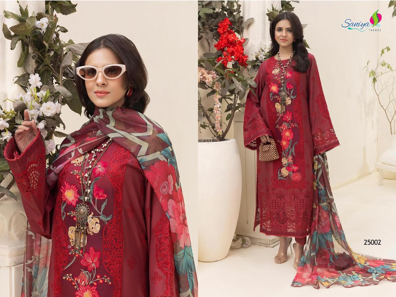 25002 Adanslibas Zaria 25 Saniya Trendz Cotton Pakistani Salwar Suits