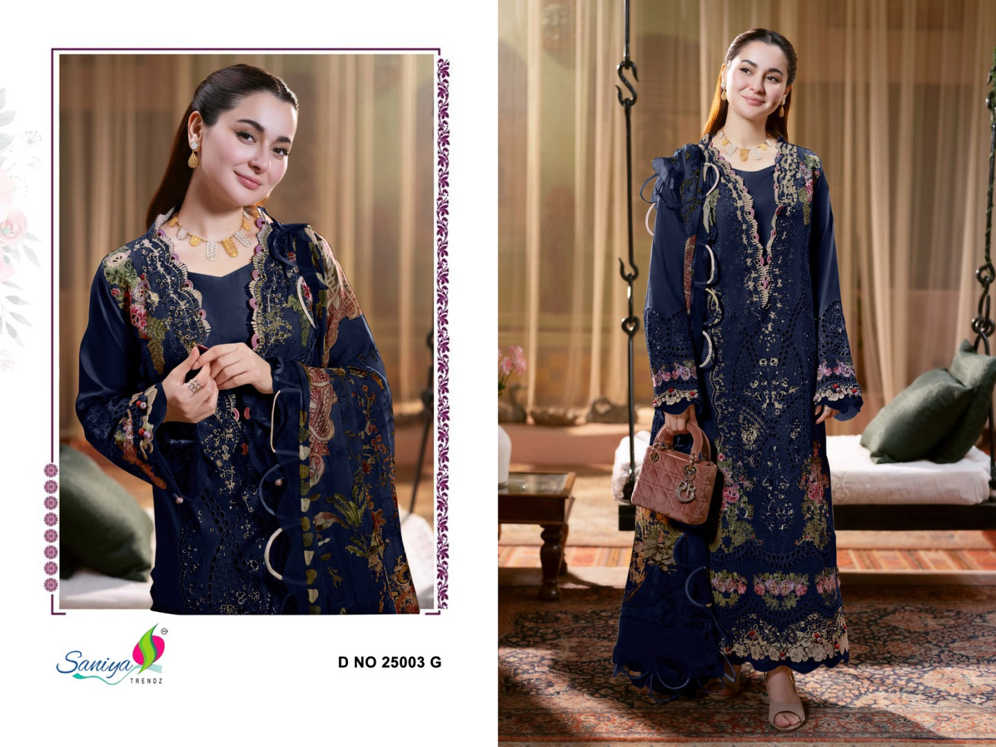 25003-G Ombre Vol 25 Saniya Trendz Cotton Pakistani Salwar Suits