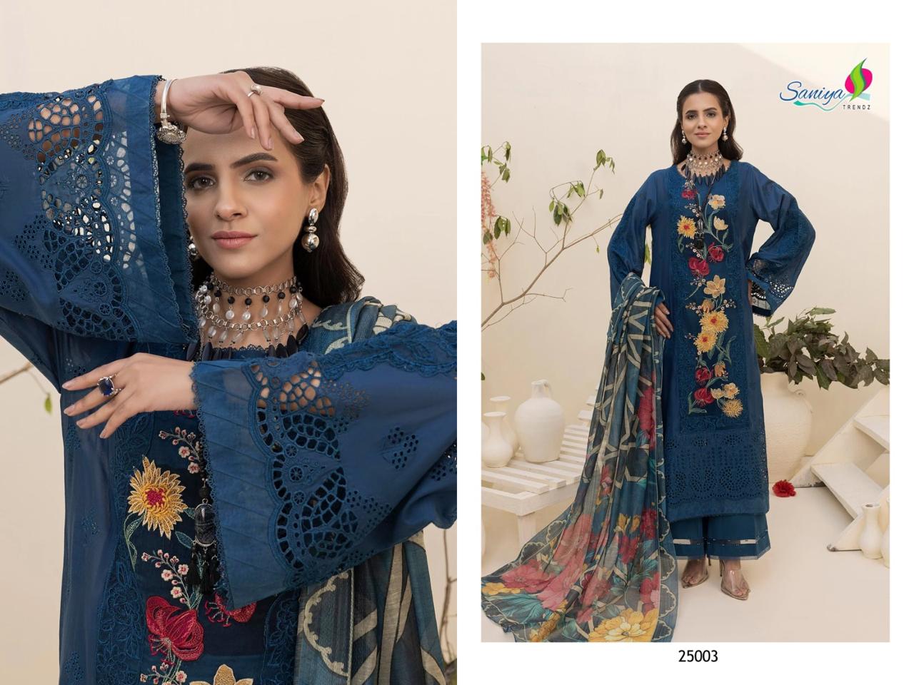 25003 Adanslibas Zaria 25 Saniya Trendz Cotton Pakistani Salwar Suits