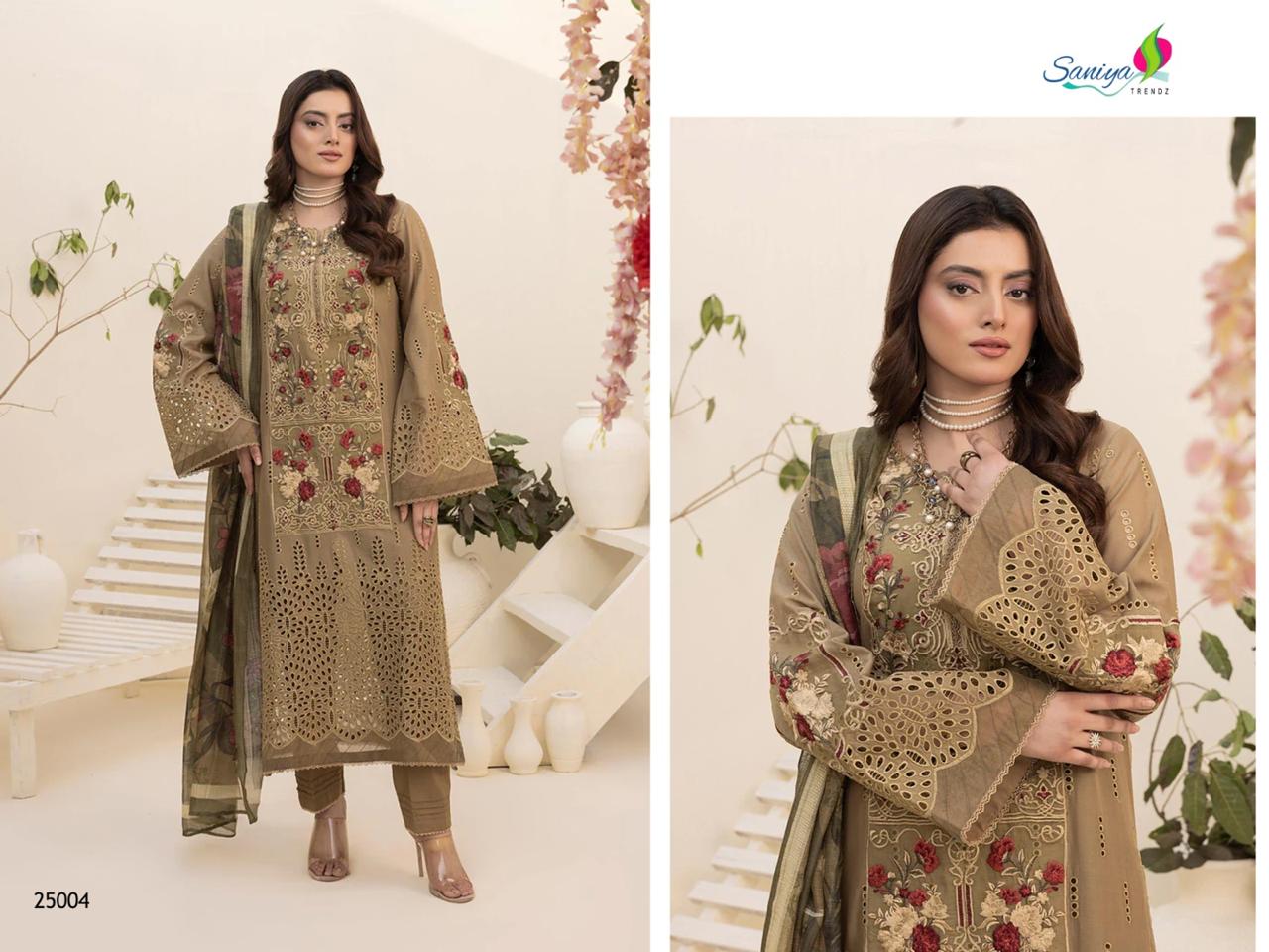 25004 Adanslibas Zaria 25 Saniya Trendz Cotton Pakistani Salwar Suits