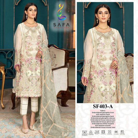 403-A Safa Creation Pakistani Readymade Suits
