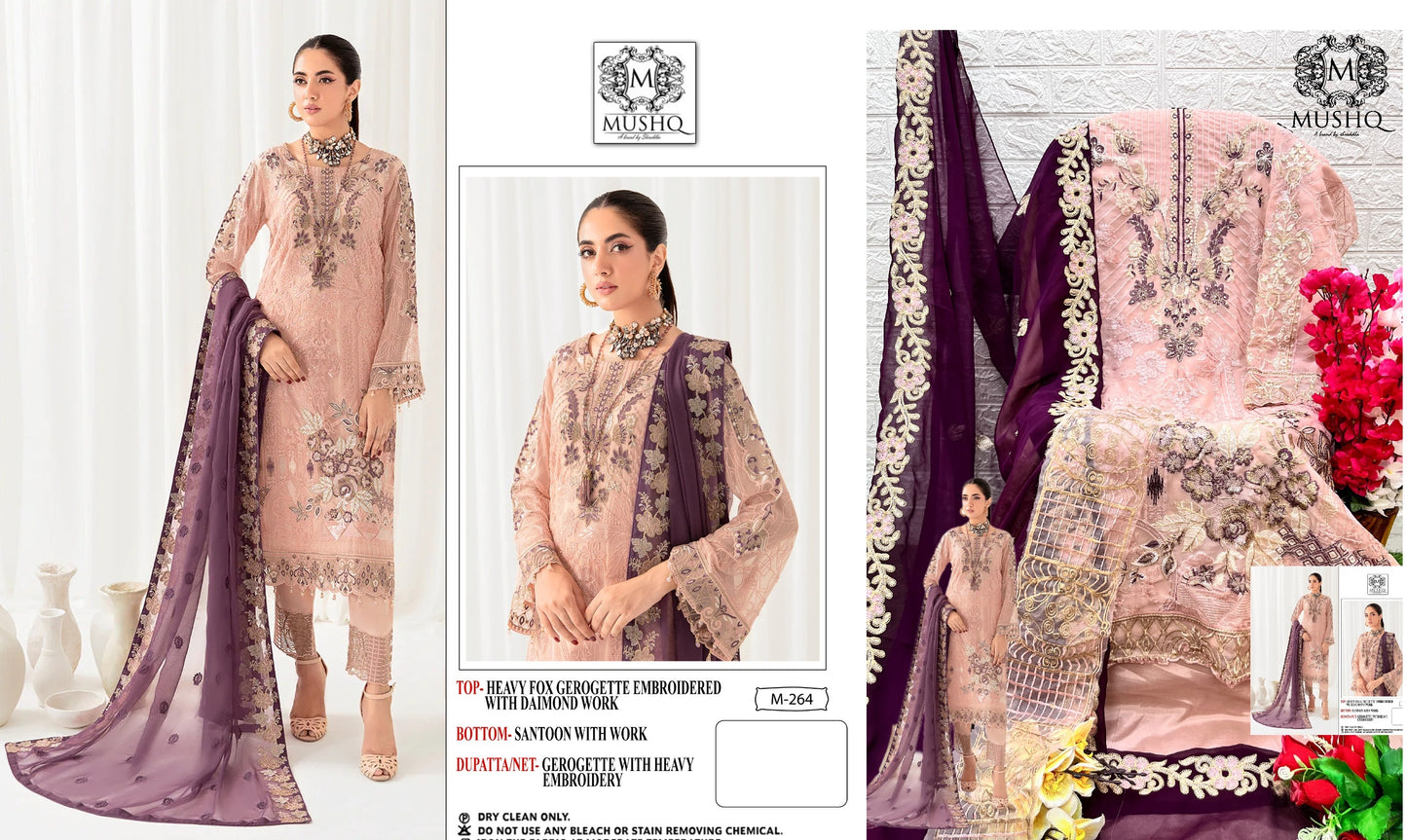 264 Mushq Pakistani Salwar Suits