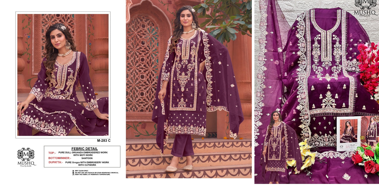 283C Mushq Pakistani Salwar Suits