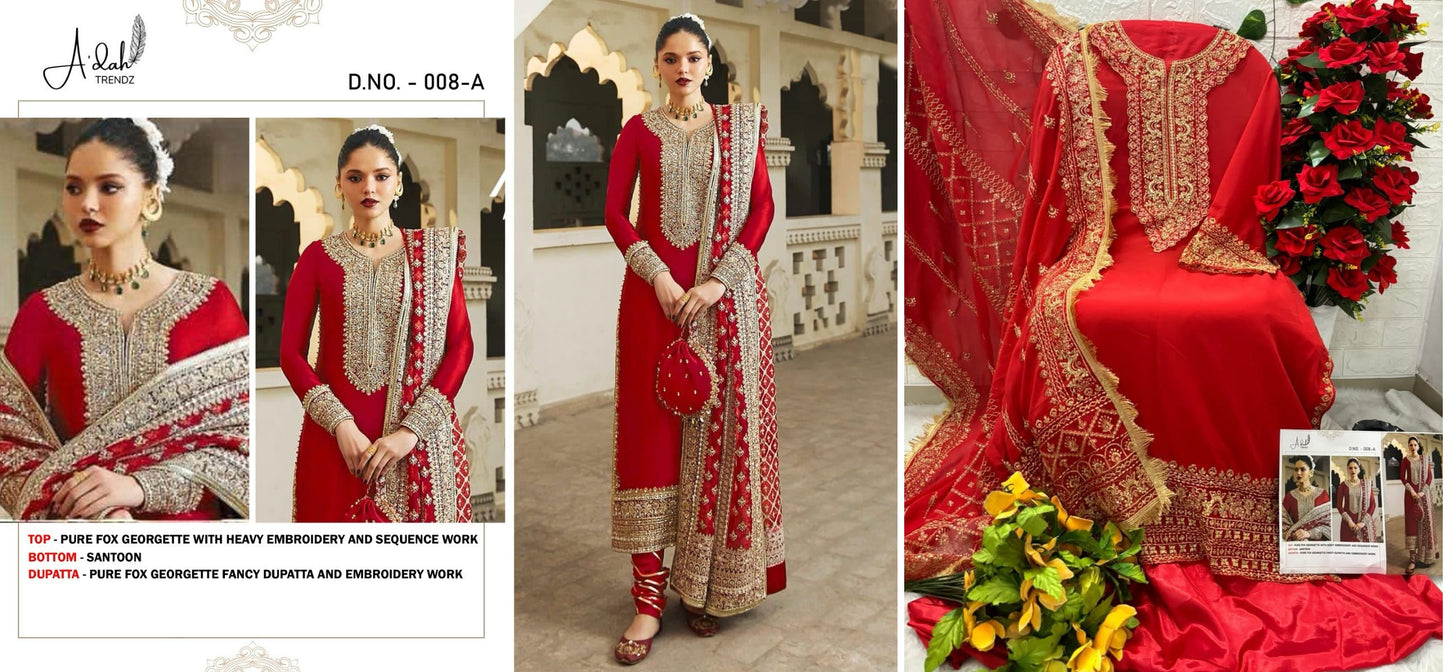 008A Adah Trendz Pakistani Salwar Suits