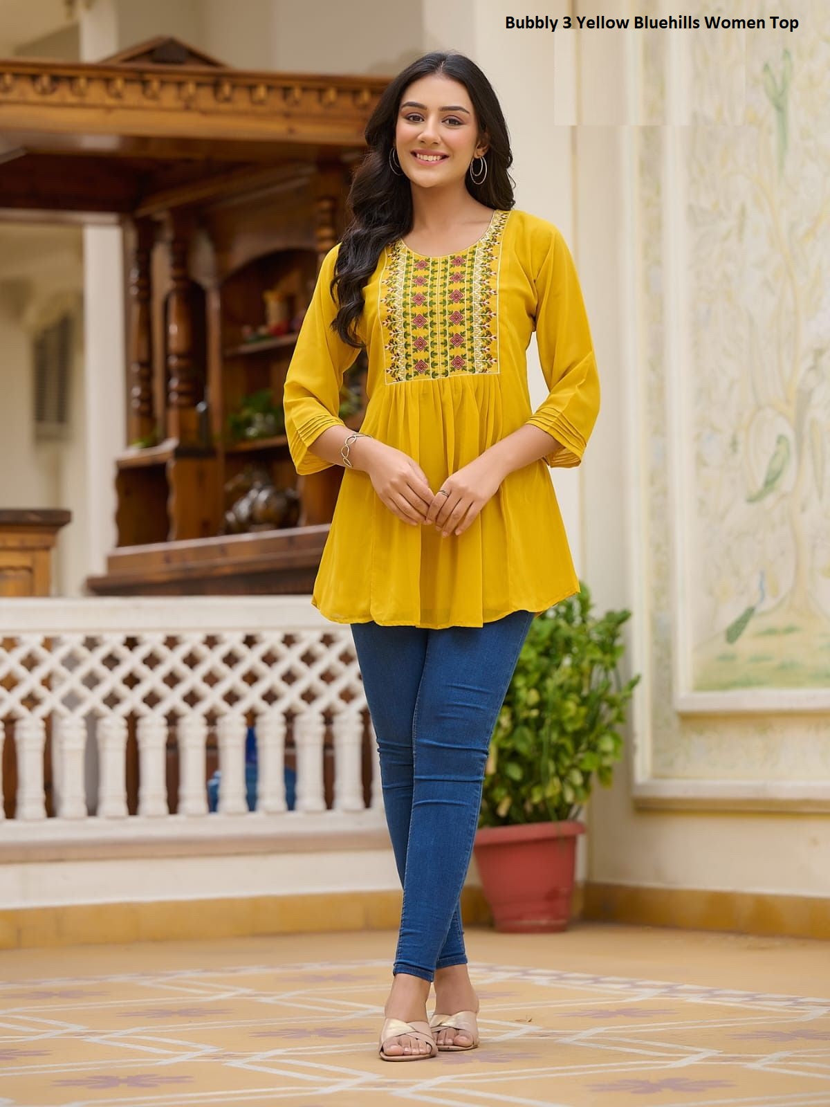 Bubbly 3 Yellow Bluehills Women Top