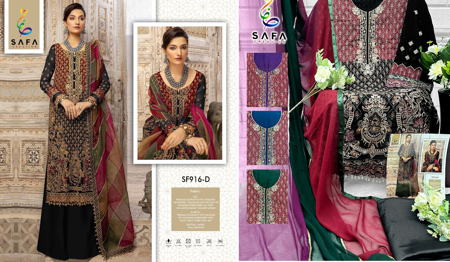 916D Safa Creation Pakistani Salwar Suits
