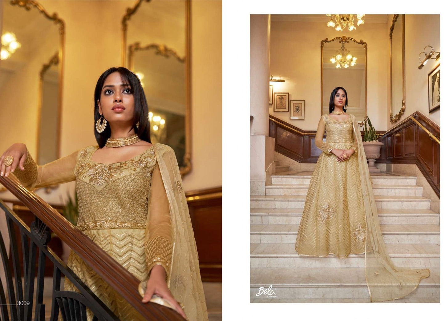 3009 Sabhyata Bela Fashion Unstitched Suits