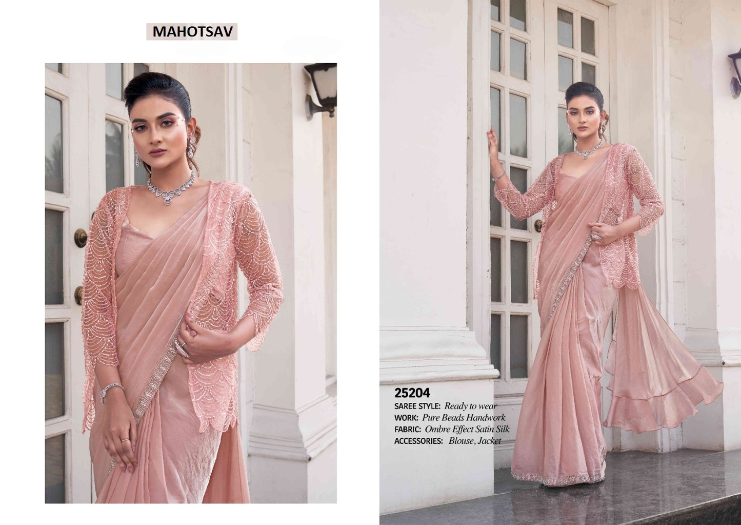 25204 Nimaya Nx Ophelia Mahotsav Satin Ready To Wear Saree
