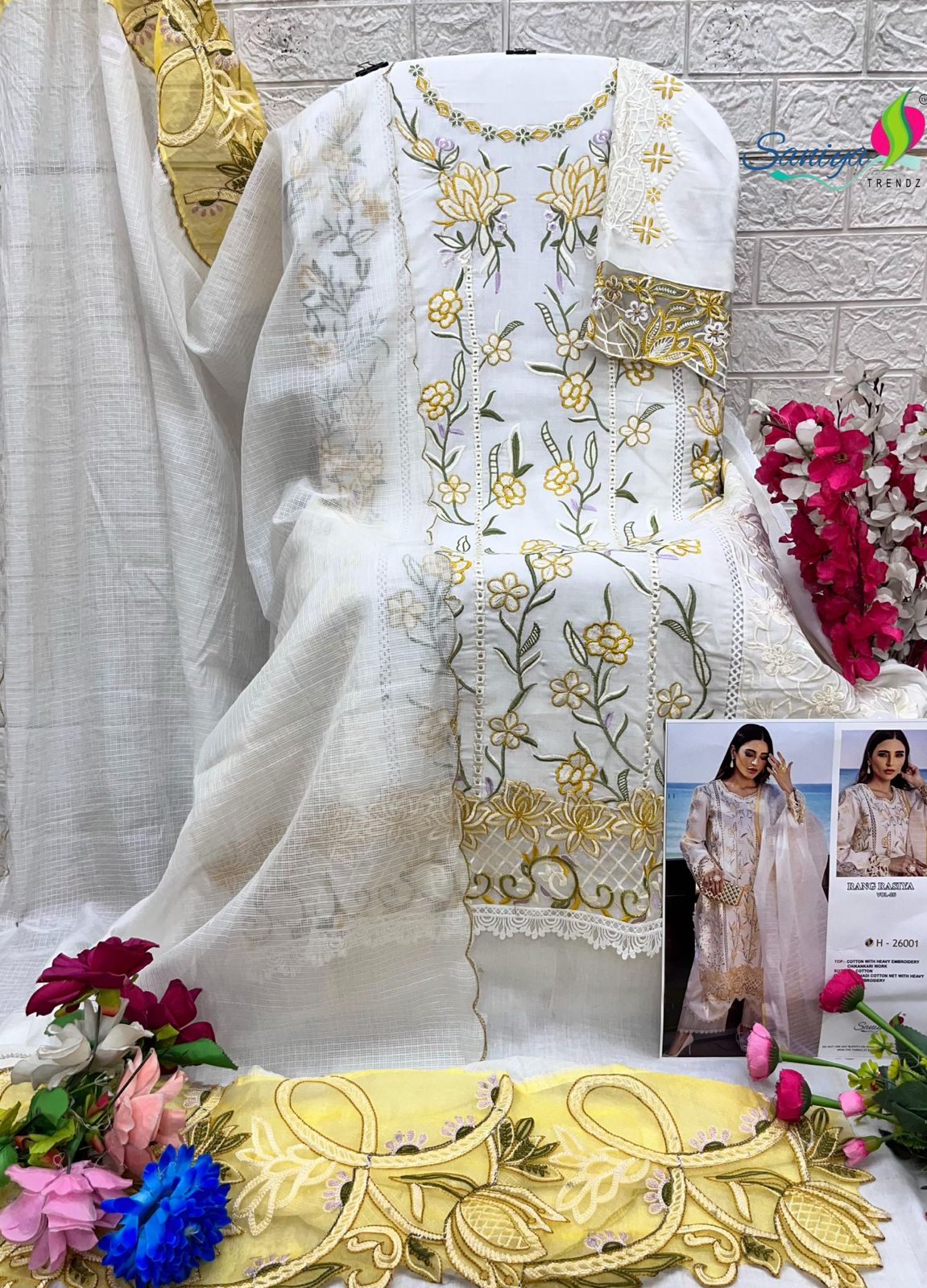26001 Rang Rasiya Vol 26 Saniya Trendz Chikankari Pakistani Salwar Suits